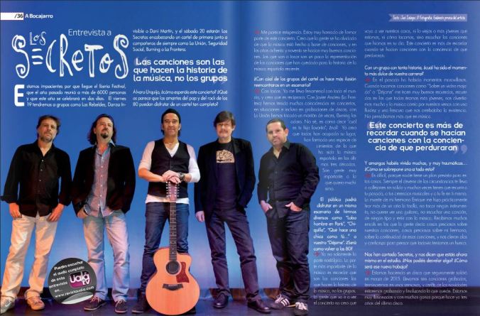 Entrevista a Los Secretos